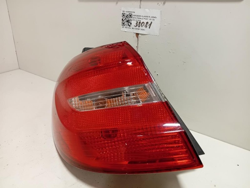 Fanale POST SX A2468200164 Mercedes Classe B W246 2012