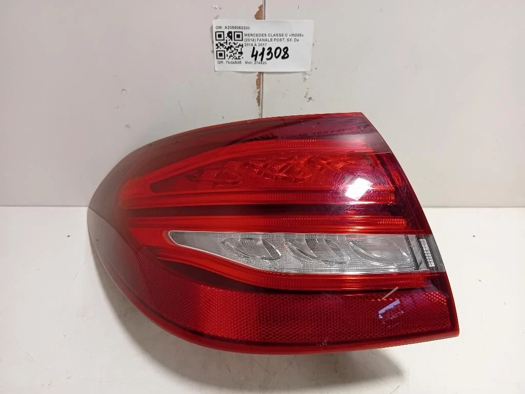 Fanale POST SX A2059060203 Mercedes Classe C S205 SW 2014
