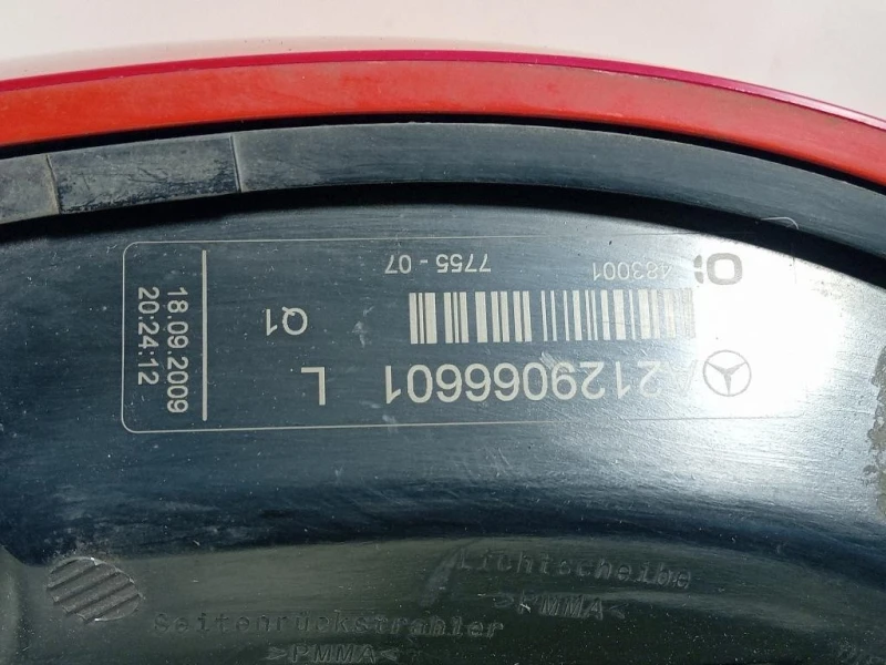 Fanale POST SX A2129066601 Mercedes Classe E W212 2009