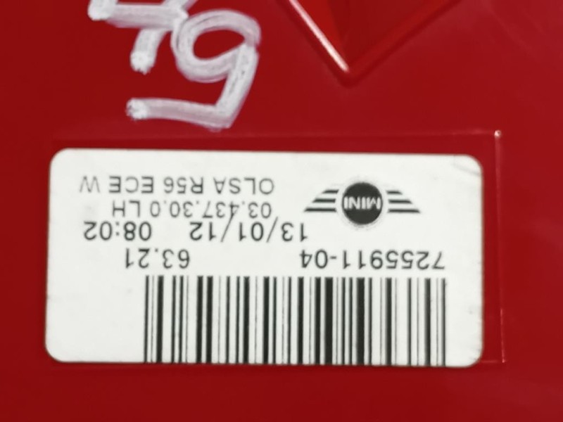 Fanale POST SX 7255911-04 Mini Countryman ONE R60 2010