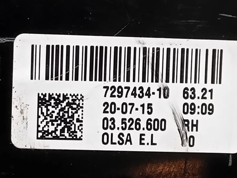 Fanale POST SX 7297434-10 Mini MINI Cooper F56 2014