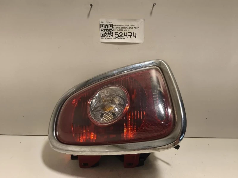 Fanale POST SX 2757009 Mini MINI Cooper R57 Cabrio 2007