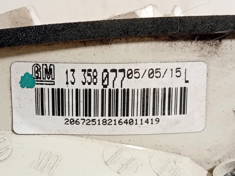 Fanale POST SX 13358077 Opel Astra J 2012