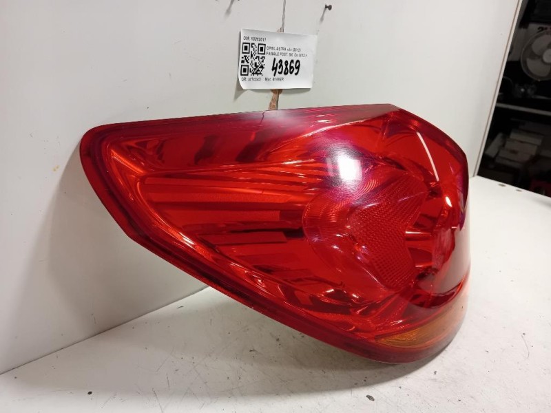 Fanale POST SX 13262011 Opel Astra J 2012