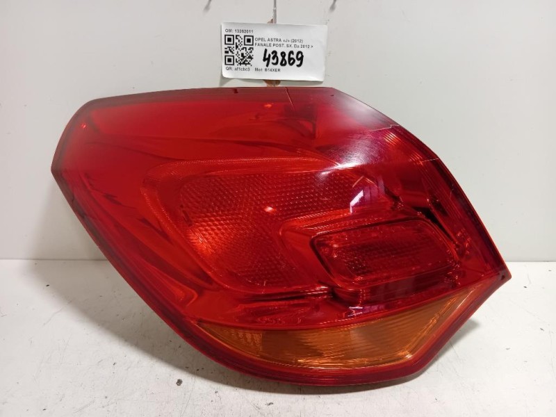 Fanale POST SX 13262011 Opel Astra J 2012