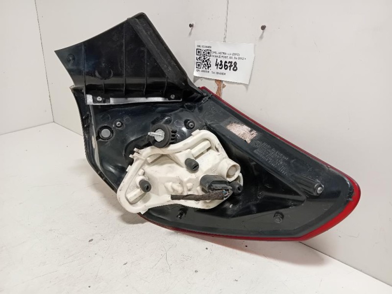 Fanale POST SX 13306459 Opel Astra J 2012