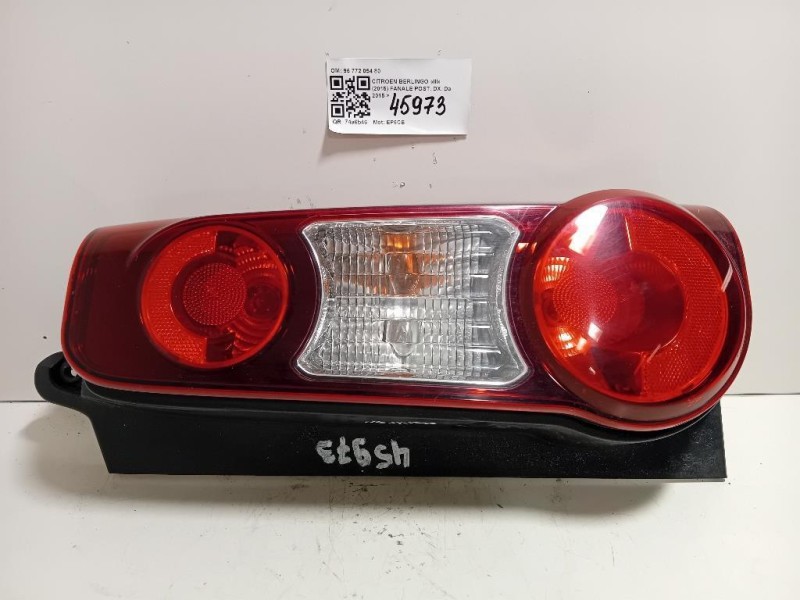Fanale POST DX 96 772 054 80 Citroen Berlingo III 2015