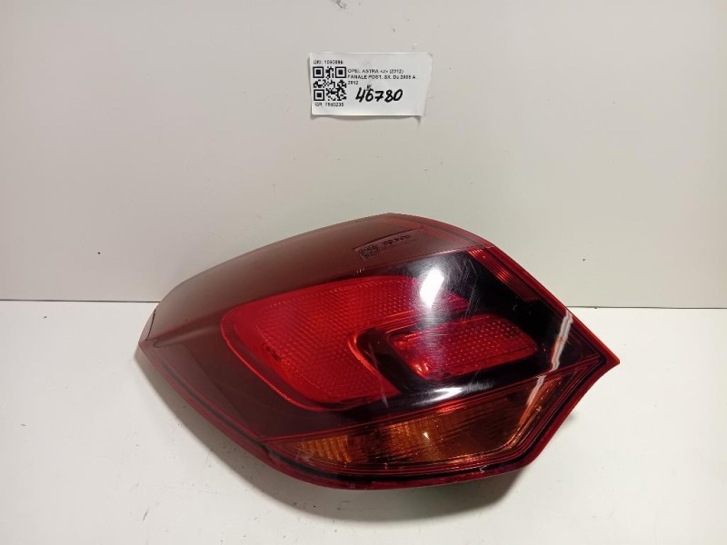 Fanale POST SX 1090098 Opel Astra J 2012