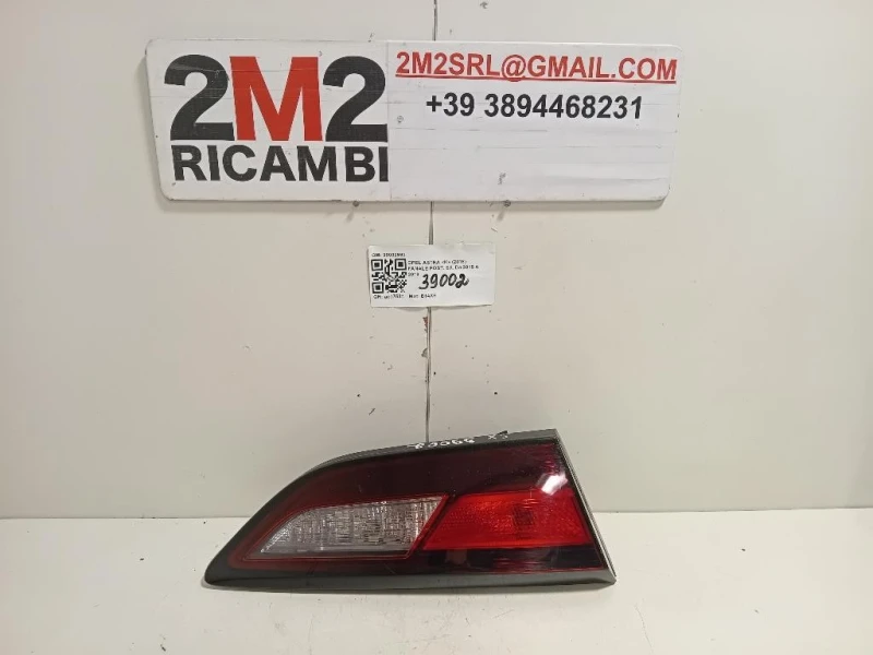 Fanale POST SX 39032992 Opel Astra K 2016
