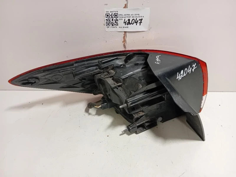 Fanale POST SX 39077375 Opel Astra K 2016