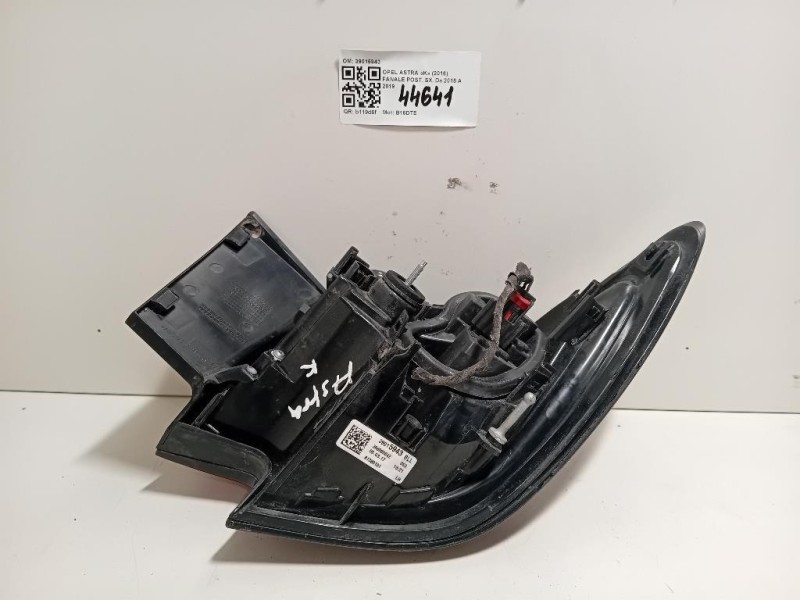 Fanale POST SX 39015943 Opel Astra K 2016