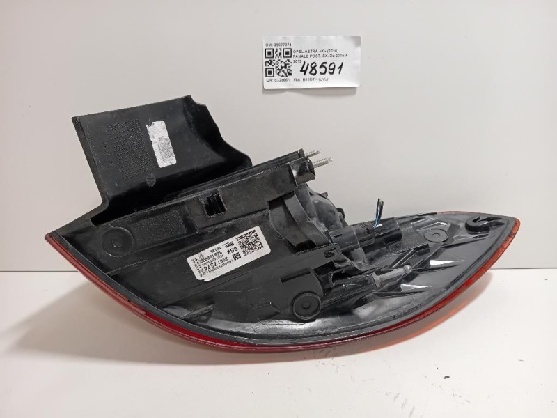Fanale POST SX 39077374 Opel Astra K 2016