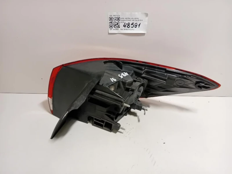 Fanale POST SX 39077374 Opel Astra K 2016