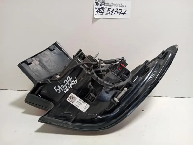 Fanale POST SX 39015943 Opel Astra K 2016