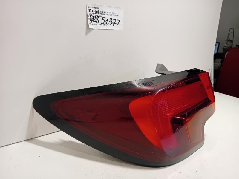 Fanale POST SX 39015943 Opel Astra K 2016