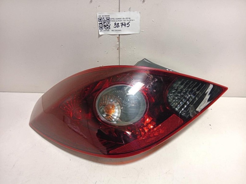 Fanale POST SX 93189399 Opel Corsa D 2010