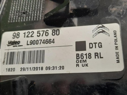 Fanale POST DX 9812257680 Citroen C3 III 2016