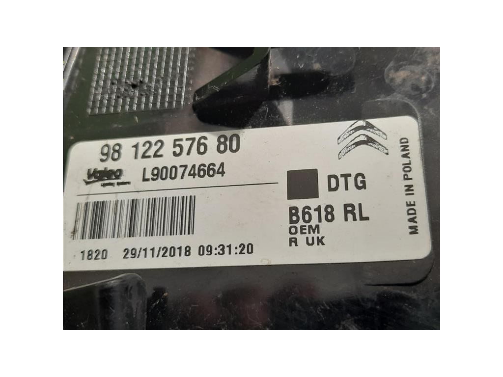 Fanale POST DX 9812257680 Citroen C3 III 2016