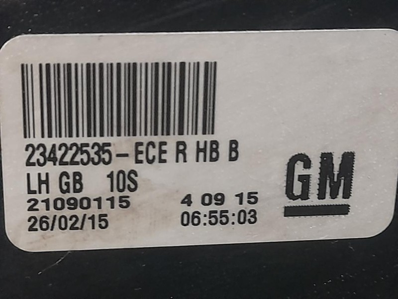 Fanale POST SX 23422535 Opel Insignia A 2009