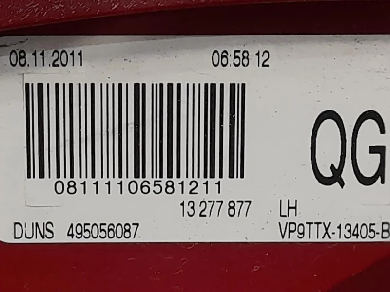 Fanale POST SX 13277877 Opel Insignia A 2013