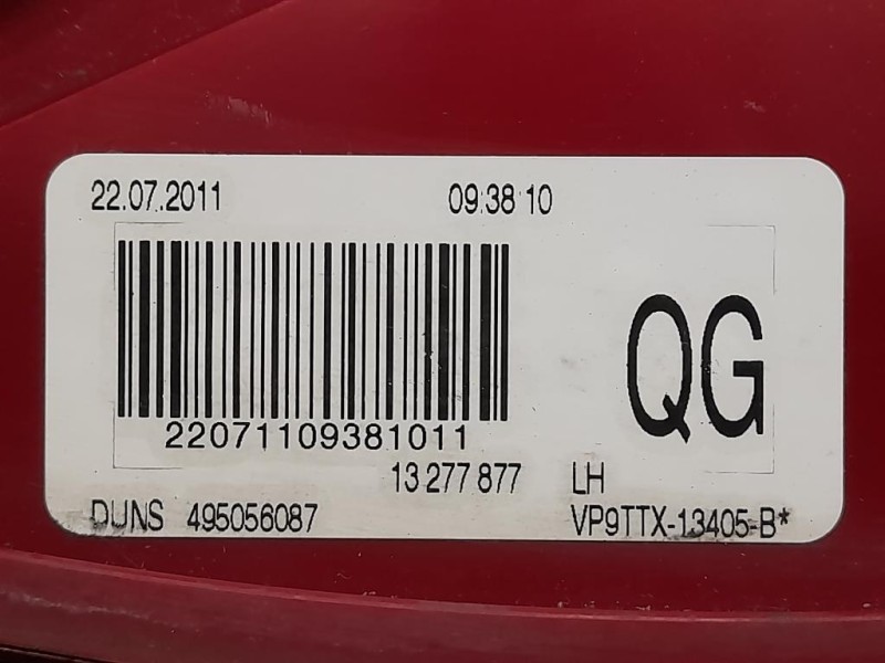 Fanale POST SX 13277877 Opel Insignia A 2013