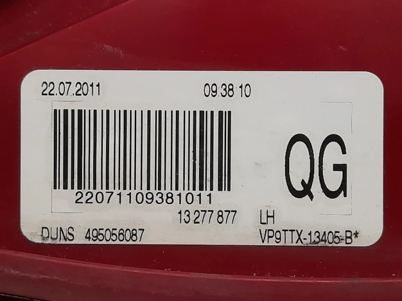 Fanale POST SX 13277877 Opel Insignia A 2013