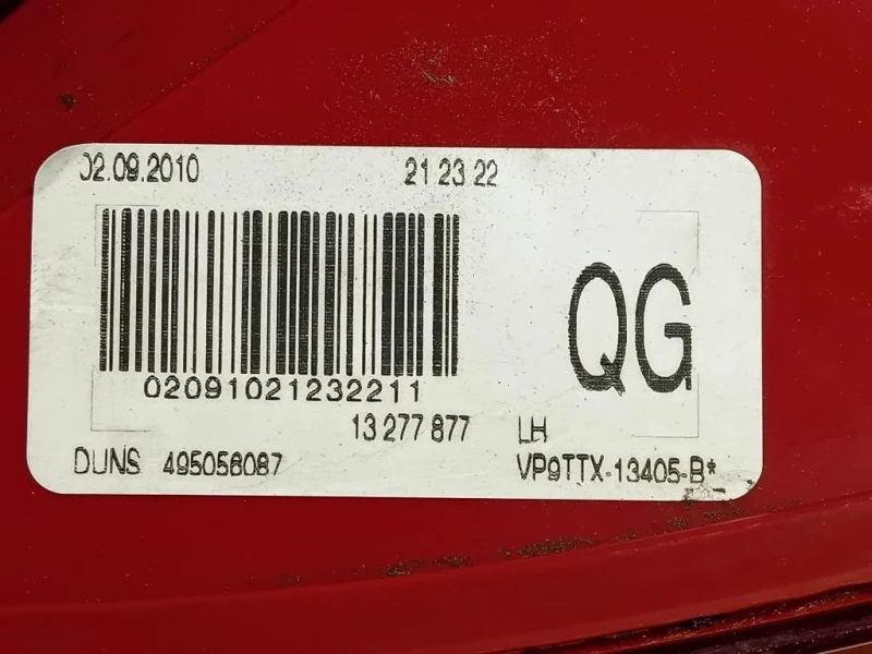 Fanale POST SX 13277877 Opel Insignia A 2013