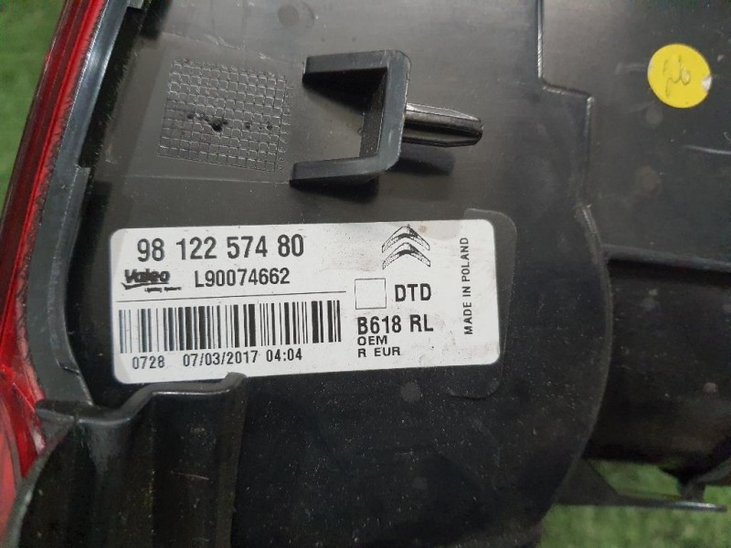 Fanale POST DX 9812257480 Citroen C3 III 2016