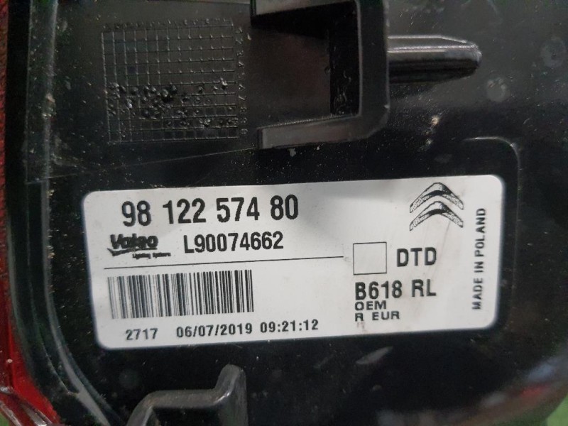 Fanale POST DX 9812257480 Citroen C3 III 2016