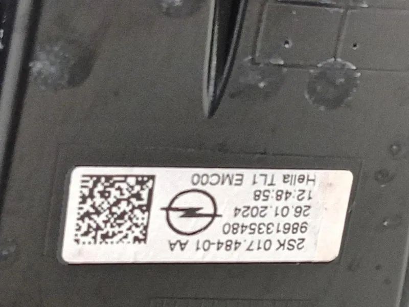 Fanale POST SX 9861335480 Opel Mokka B 2020