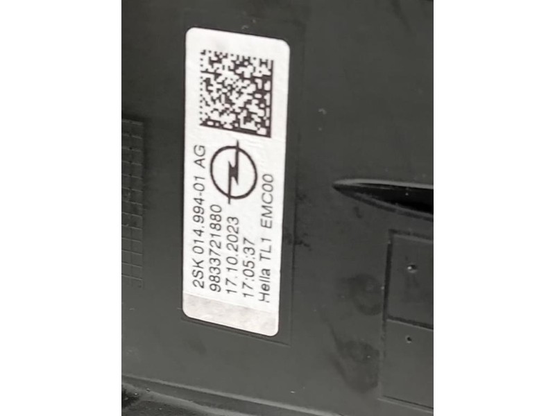 Fanale POST SX 9861335480 Opel Mokka B 2020
