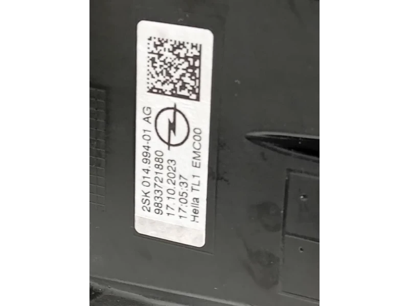 Fanale POST SX 9861335480 Opel Mokka B 2020