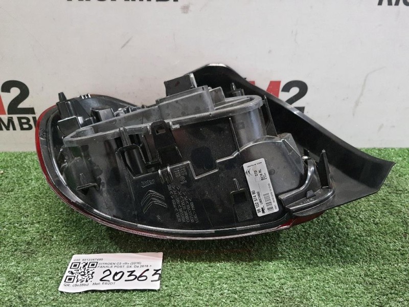 Fanale POST DX 9812257480 Citroen C3 III 2016