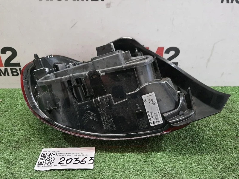 Fanale POST DX 9812257480 Citroen C3 III 2016