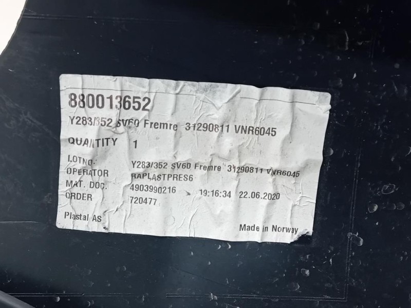 Paraurti ANT 39808085 Volvo V60 I 2010