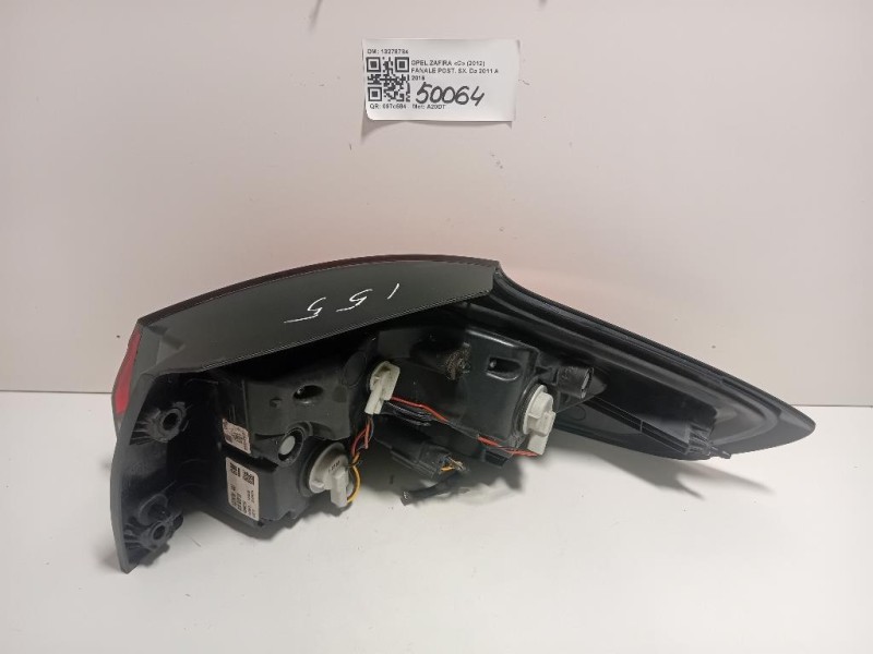 Fanale POST SX 13278784 Opel Zafira C 2012