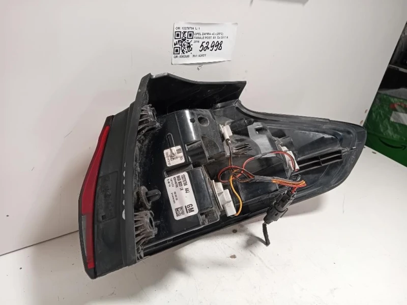 Fanale POST SX 13278784 Opel Zafira C 2012