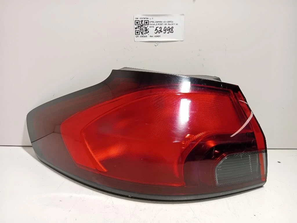 Fanale POST SX 13278784 Opel Zafira C 2012