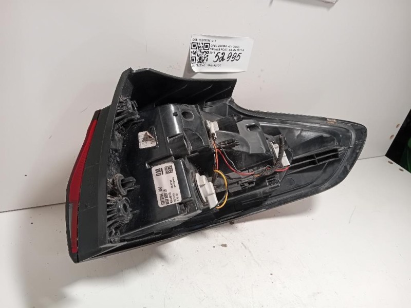 Fanale POST SX 13278784 Opel Zafira C 2012