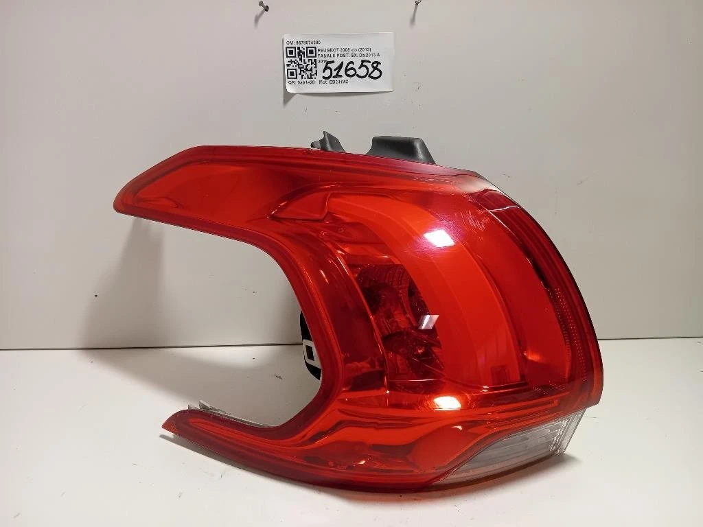 Fanale POST SX 9678074280 Peugeot 2008 I 2013