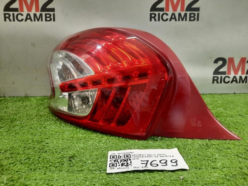 Fanale POST SX 9672628280 Peugeot 208 I 2012
