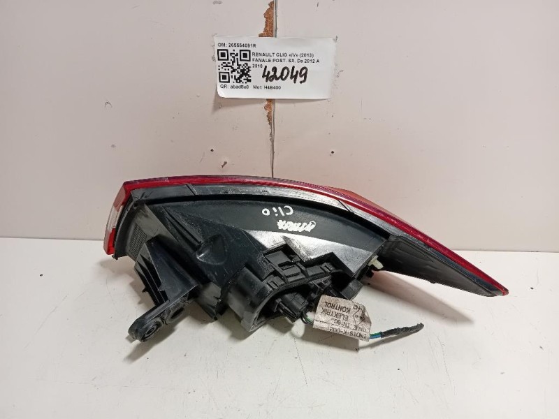 Fanale POST SX 265554091R Renault CLIO IV 2013