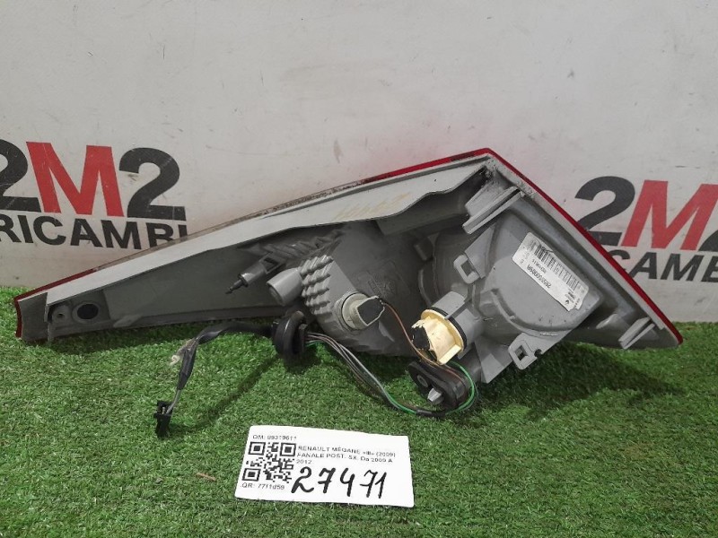 Fanale POST SX 89319611 Renault Mégane III 2009