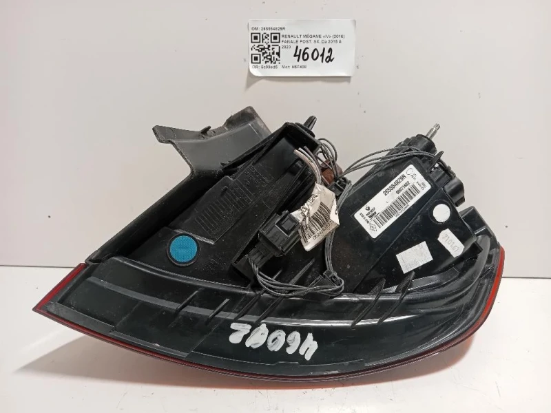 Fanale POST SX 265554829R Renault Mégane IV 2016