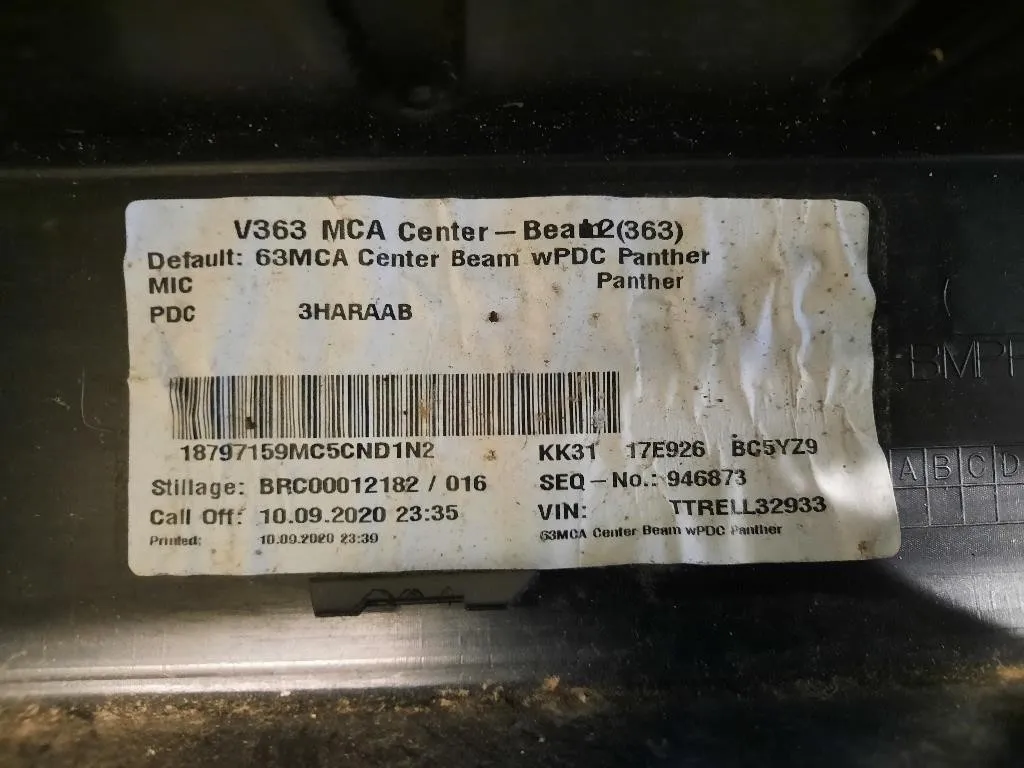 Paraurti Centrale POST 1893399 KK3117E926 Ford Transit VI 2014