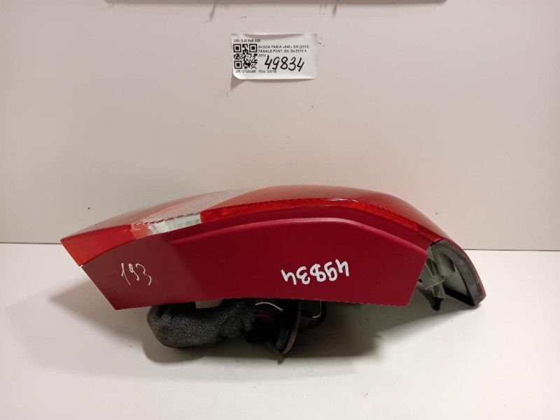 Fanale POST SX 5J6 945 095 Skoda Fabia 545 SW 2010