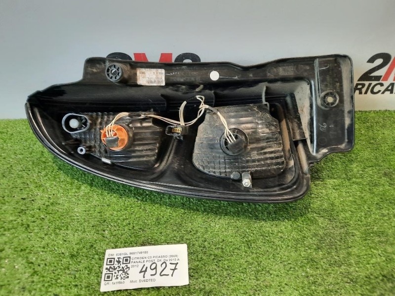 Fanale POST DX 6351GL 9681749180 DX Citroen C3 Picasso 2009