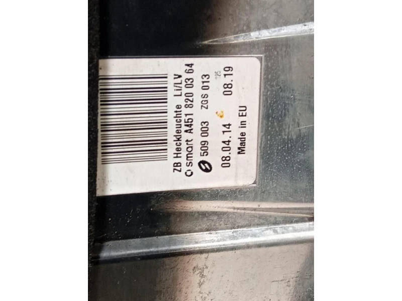 Fanale POST SX A4518200364 Smart Fortwo Cabrio 451 2010