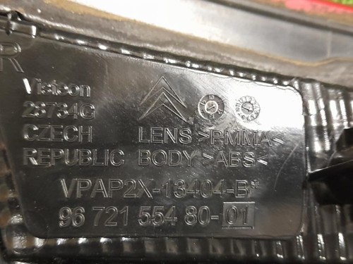 Fanale POST DX Citroen C4 II 2011