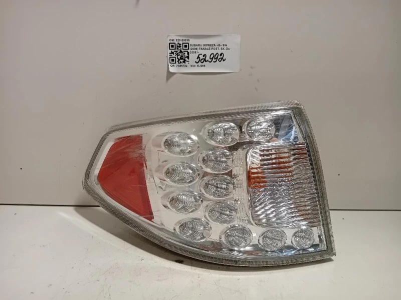 Fanale POST SX 220-20035 Subaru Impreza III SW 2006